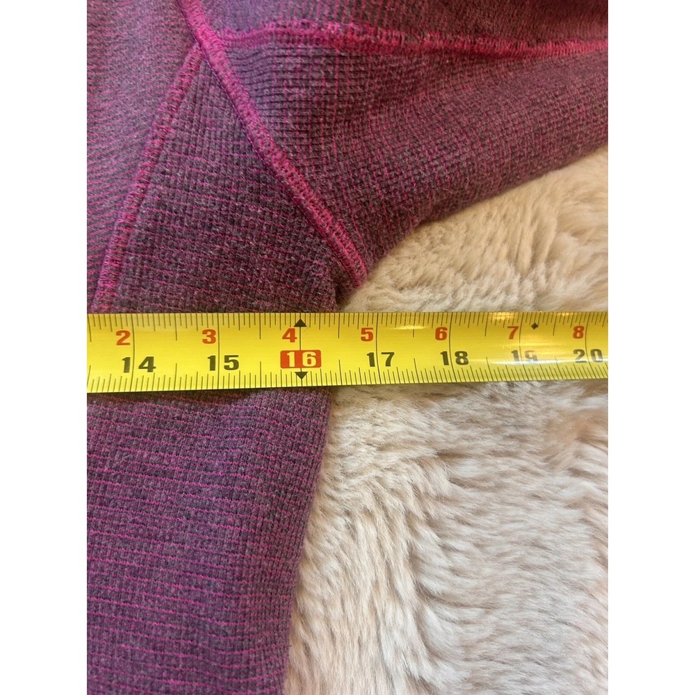 Lululemon Scuba Stripes Hoodie 6 Full Zip Thumbholes Fleece Purple - Picture 9 of 11